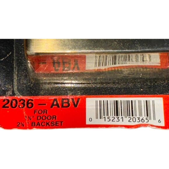 MAG Security Brass Door Reinforcer 2036-ABV Fits 1-3/4" Door 2 3/8 Backset New - Picture 4 of 7